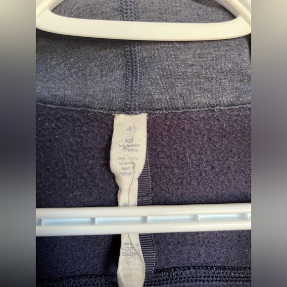 Lululemon Navy Scuba Full Zip Hoodie w/ Rose Gold Zipper - Picture 5 of 5